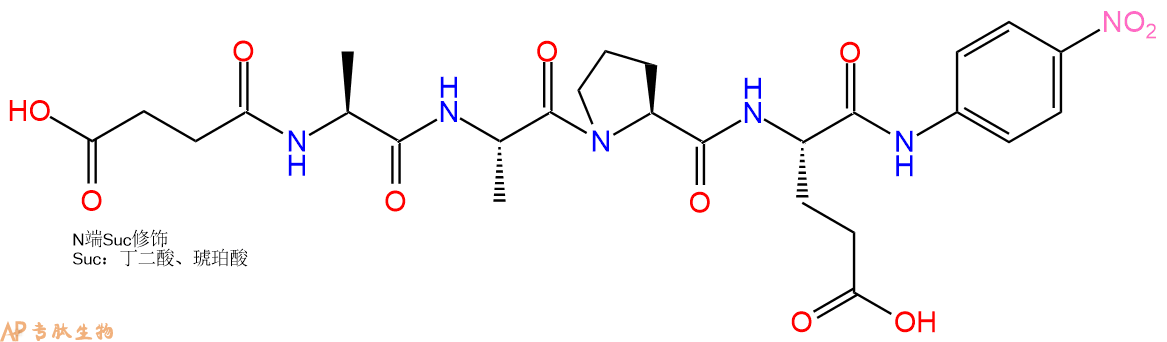 專肽生物產(chǎn)品標記肽Suc-AAPE-對硝基苯胺108929-37-9