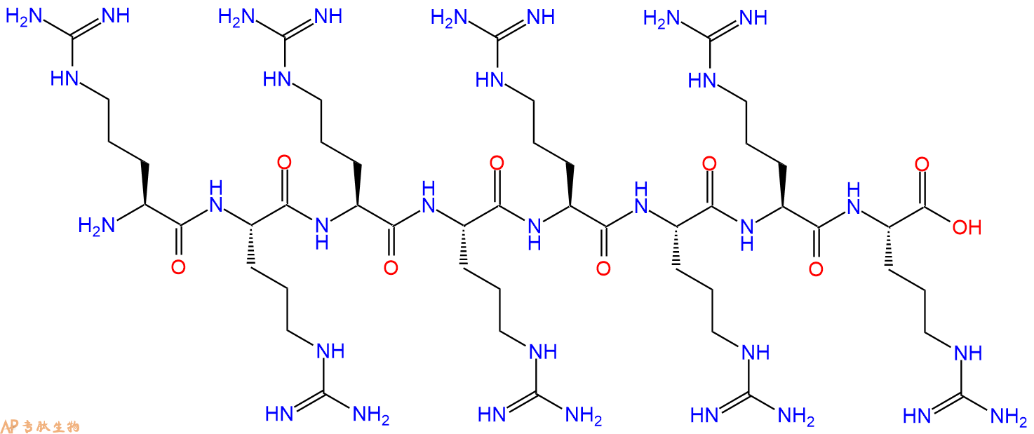 專肽生物產(chǎn)品細(xì)胞穿透肽八聚精氨酸、Octaarginine、R8、Arg8、(Arg)8148796-86-5