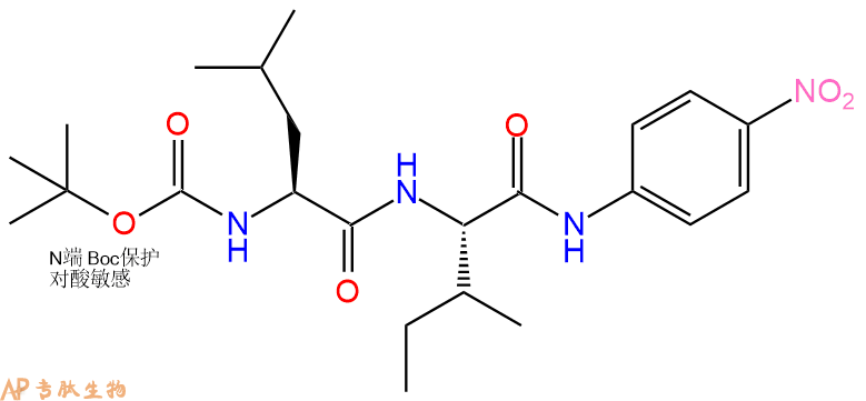 專肽生物產(chǎn)品二肽Boc-Leu-Ile-對硝基苯胺85697-76-3
