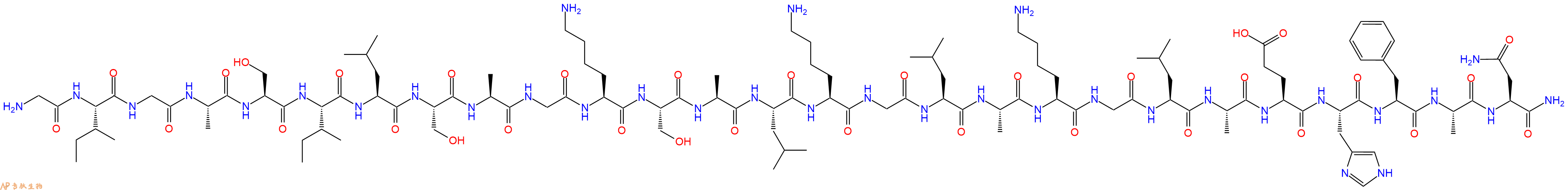 專肽生物產(chǎn)品Bombinin-Like Peptide (BLP-1)138220-00-5