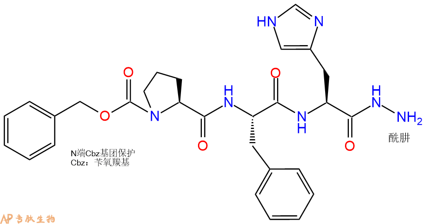 專肽生物產(chǎn)品三肽Cbz-Pro-Phe-His-NH-NH213989-65-6