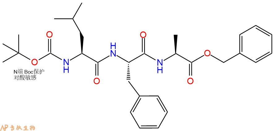 專肽生物產(chǎn)品三肽Boc-Leu-Phe-Ala-芐酯化136214-66-9