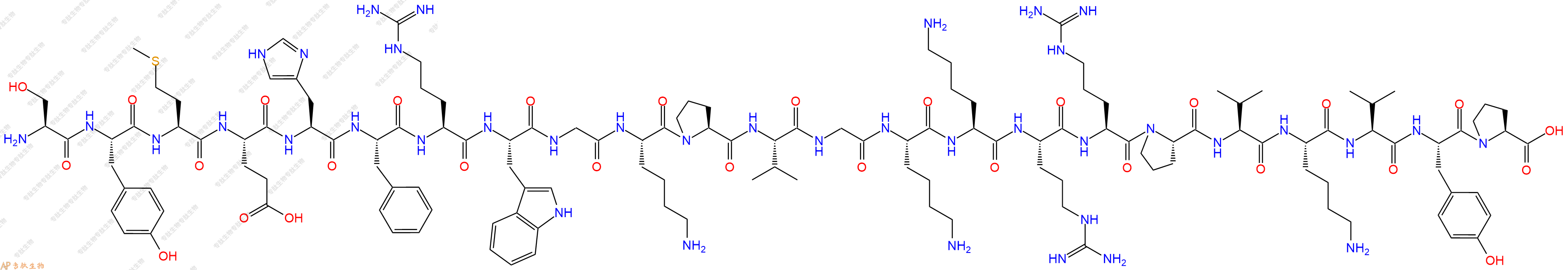 專肽生物產品促腎上腺皮質激素(Des-Ser³)-ACTH (1-24) (human, bovine, rat1926163-12-3