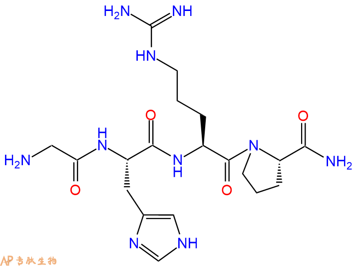 專肽生物產(chǎn)品四肽Gly-His-Arg-Pro-NH2209623-54-1