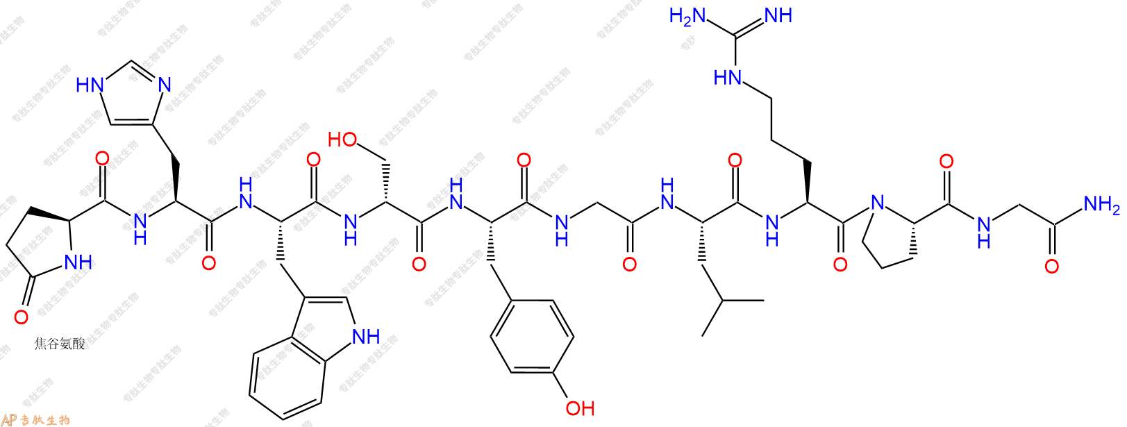 專肽生物產(chǎn)品黃體生成素釋放激素(D-Ser?)-LHRH103065-82-3