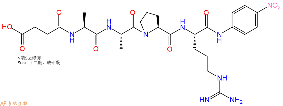 專肽生物產(chǎn)品四肽Suc-Ala-Ala-Pro-Arg-對硝基苯胺131068-47-8