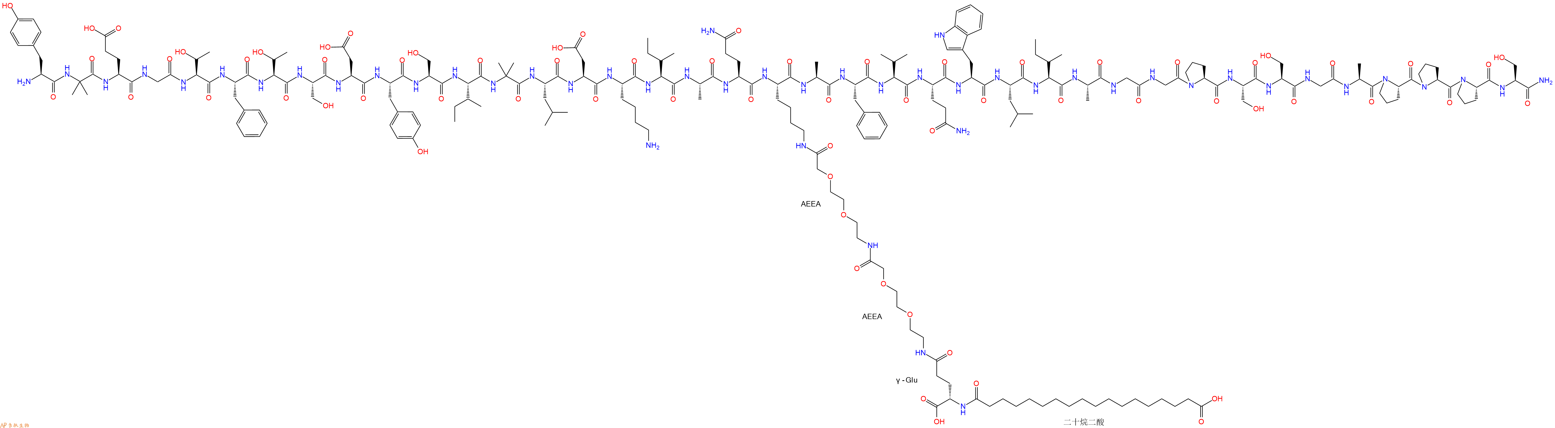 專肽生物產(chǎn)品新型雙重GIP\GLP-1、Tirzepatide2023788-19-2