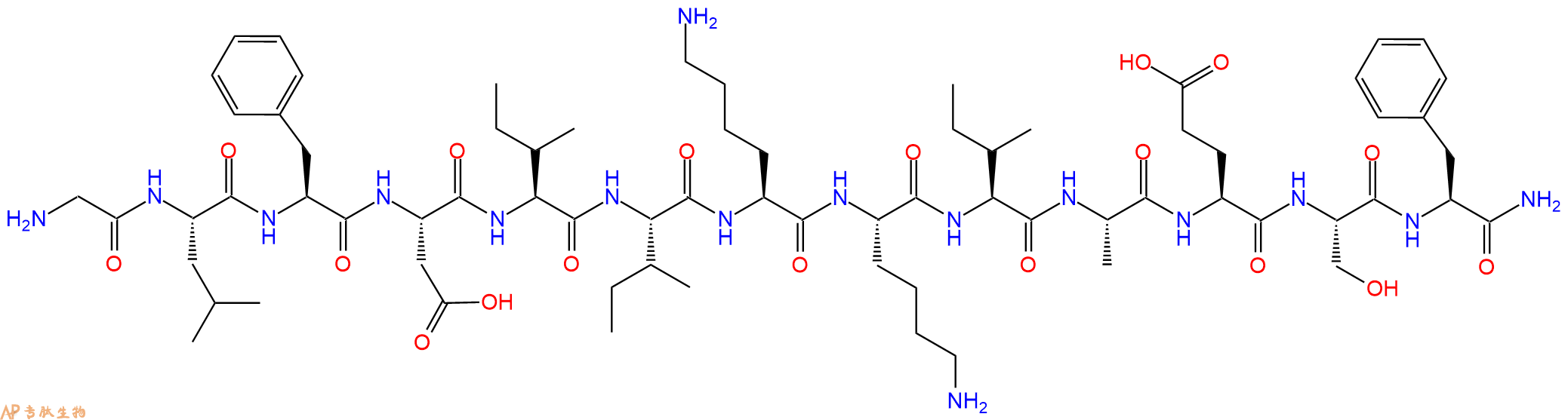 專肽生物產(chǎn)品抗菌肽Aurein 1.2