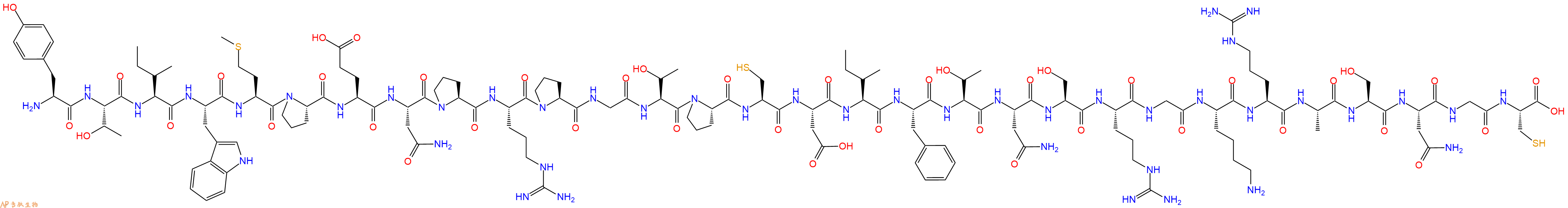 專肽生物產(chǎn)品狂犬病病毒肽RVG29-Cys