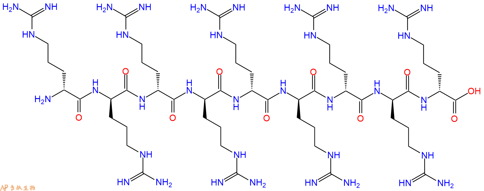 專肽生物產(chǎn)品九聚D型精氨酸肽、DArg9、r9、(D-Arg)9