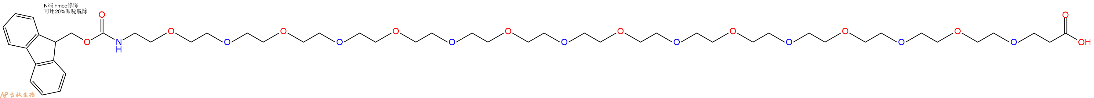 專肽生物產(chǎn)品Fmoc-PEG16-propionic acid