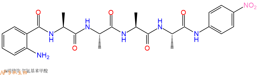 專肽生物產(chǎn)品四肽Abz-Ala-Ala-Ala-Ala-對硝基苯胺