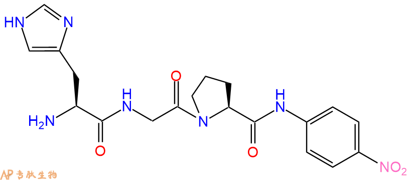 專肽生物產(chǎn)品三肽His-Gly-Pro-對硝基苯胺