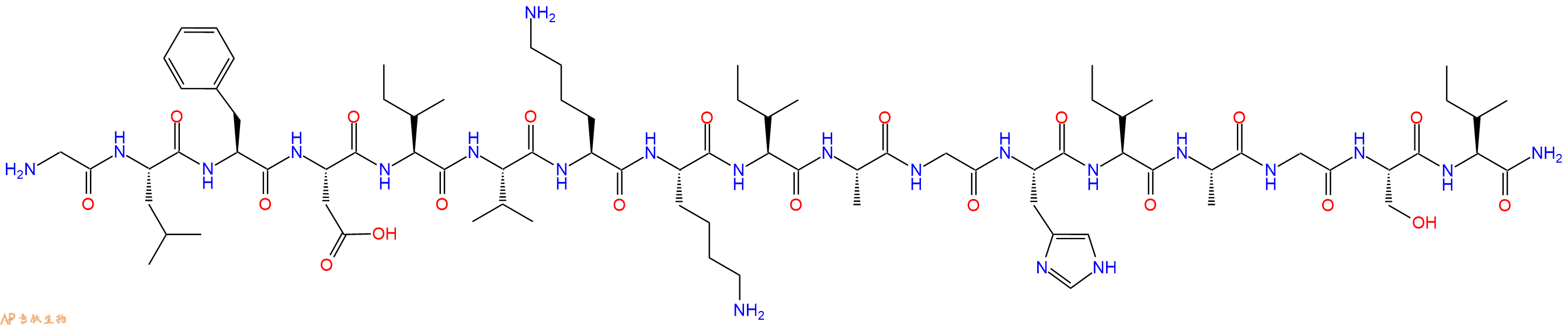 專肽生物產(chǎn)品抗菌肽Aurein3.1