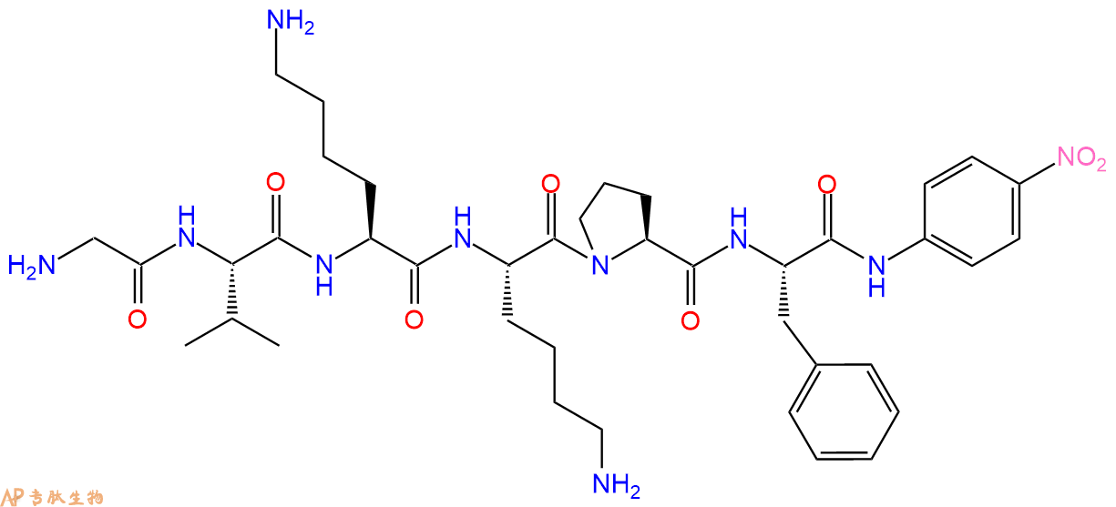 專肽生物產(chǎn)品Gly-Val-Lys-Lys-Pro-Phe-pNA