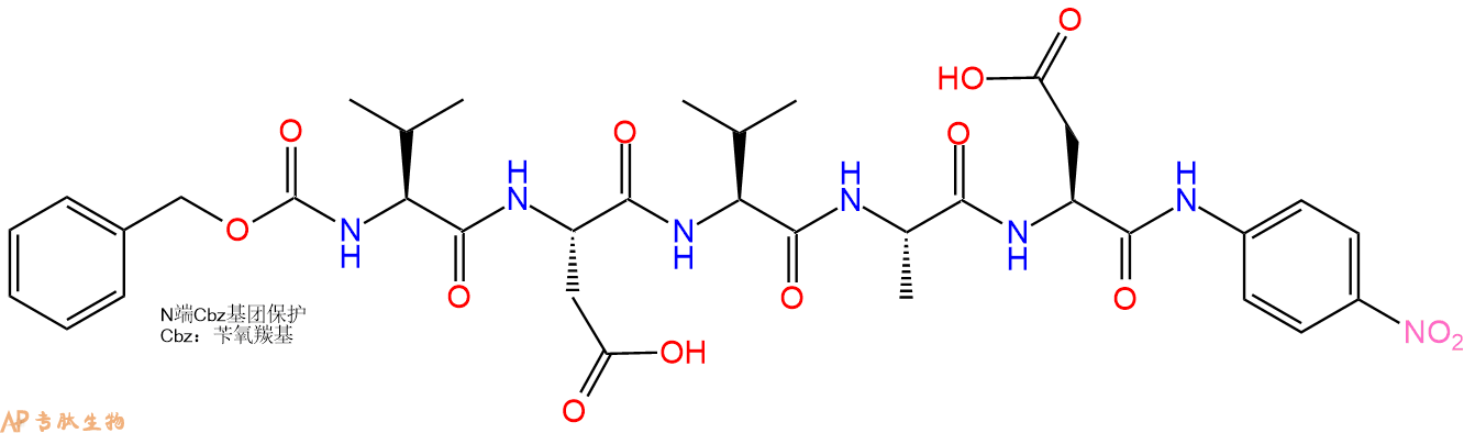專肽生物產(chǎn)品Z-Val-Asp-Val-Ala-Asp-pNA41486-97-9
