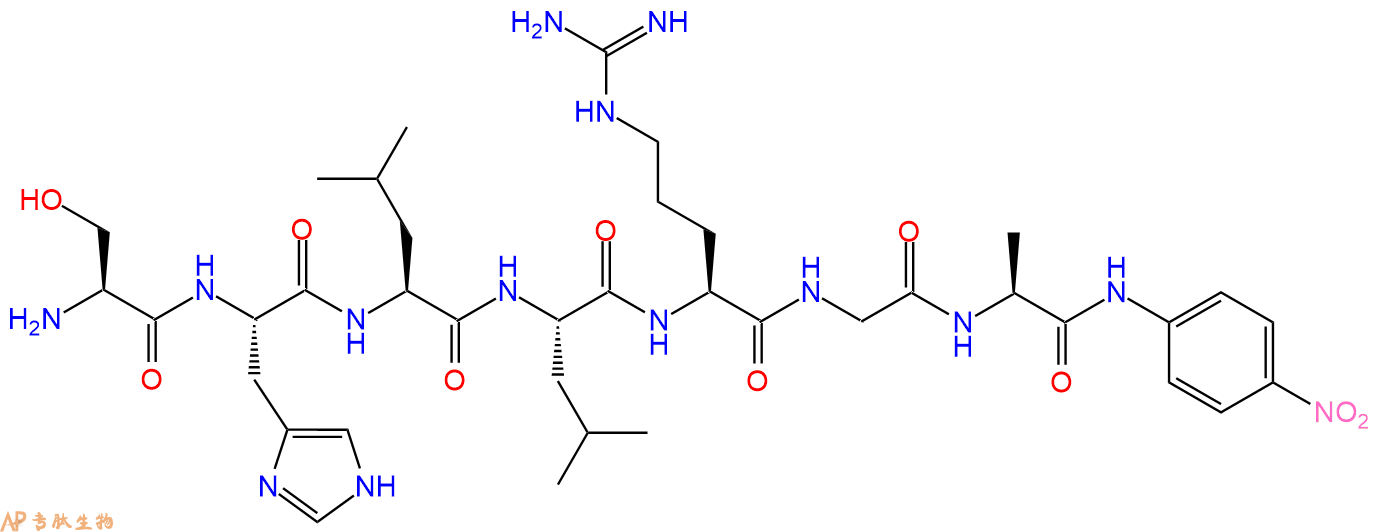 專肽生物產(chǎn)品Ser-His-Leu-Leu-Arg-Gly-Ala-pNA