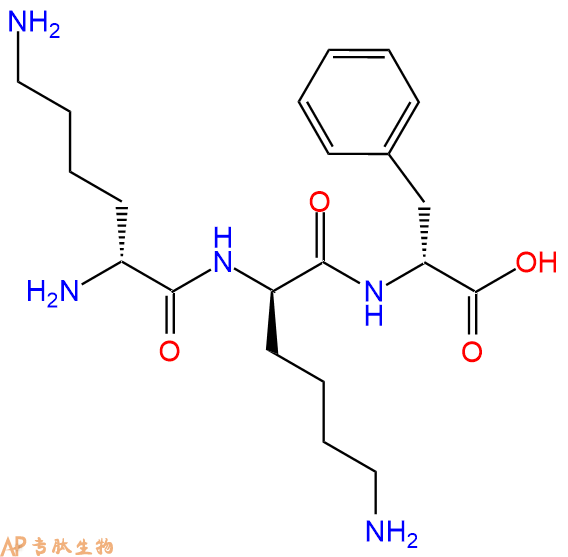 專肽生物產品H2N-DLys-DLys-DPhe-COOH