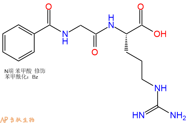 專肽生物產(chǎn)品馬尿酰-L-精氨酸、Benzoyl-Gly-Arg-COOH744-46-7