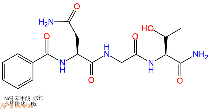 專肽生物產(chǎn)品Benzoyl-Asn-Gly-Thr-NH2153919-60-9