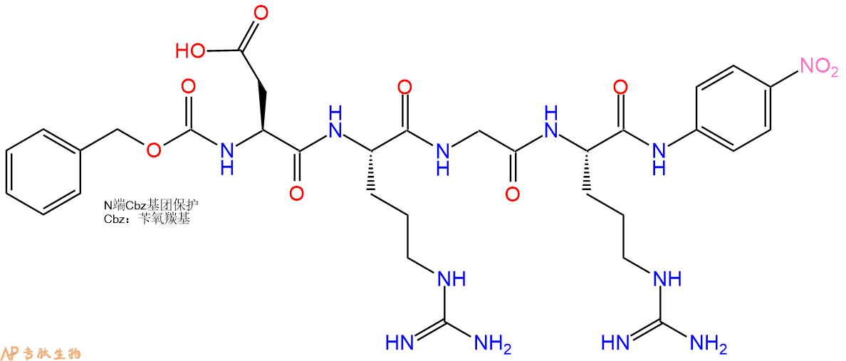 專肽生物產(chǎn)品Cbz-Asp-Arg-Gly-Arg-pNA