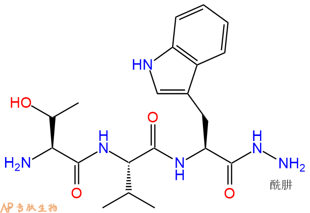 專肽生物產(chǎn)品H2N-Thr-Val-Trp-NHNH2