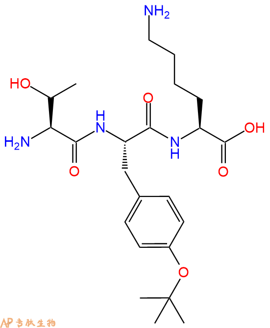 專肽生物產(chǎn)品H2N-Thr-Tyr(tBu)-Lys-COOH