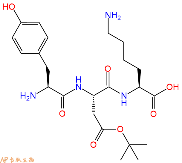 專肽生物產(chǎn)品H2N-Tyr-Asp(OtBu)-Lys-COOH