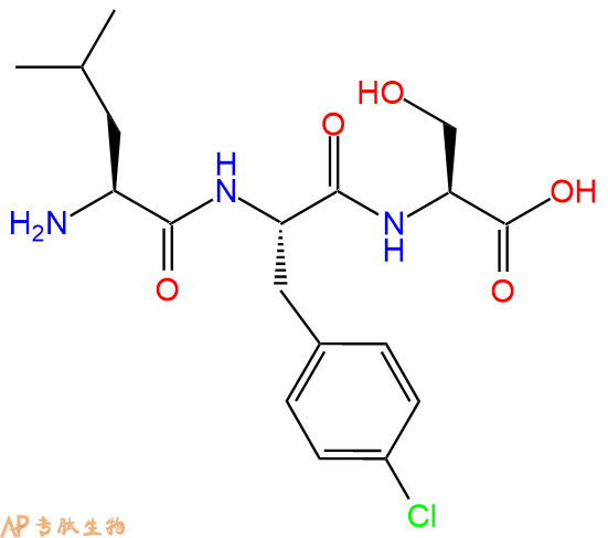 專肽生物產(chǎn)品H2N-Leu-Phe(4Cl)-Ser-COOH