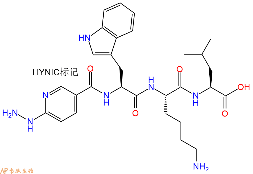 專肽生物產(chǎn)品HYNIC-Trp-Lys-Leu-COOH