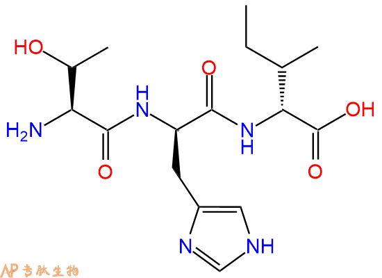 專肽生物產品H2N-Thr-DHis-DIle-COOH