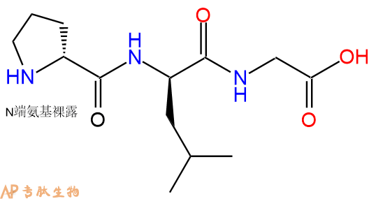 專肽生物產品H2N-DPro-DLeu-Gly-COOH