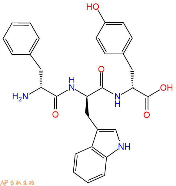 專肽生物產品H2N-DPhe-DTrp-DTyr-COOH