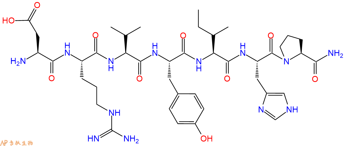 專肽生物產(chǎn)品血管緊張素I / II（1-7）Angiotensin 1/2 (1-7) amide