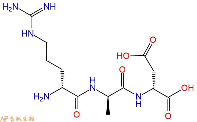 專肽生物產(chǎn)品H2N-DArg-DAla-DAsp-COOH
