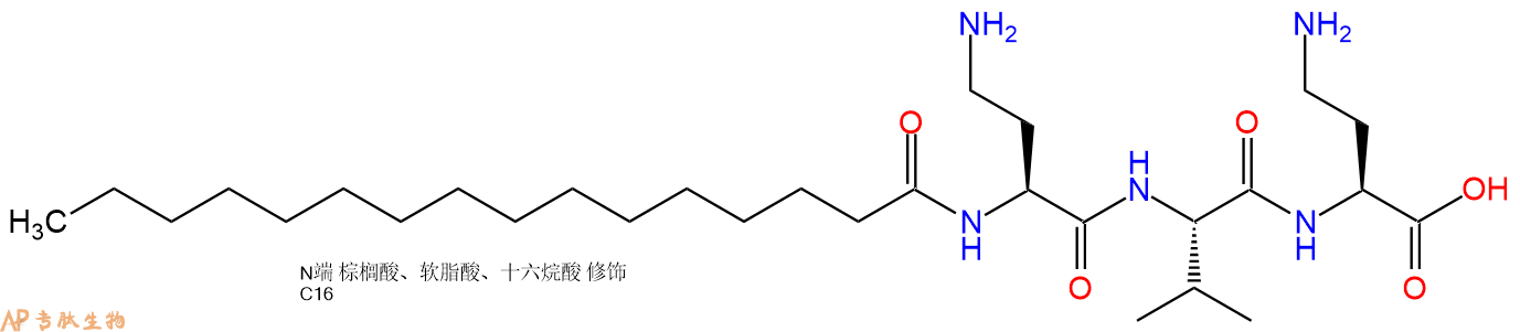 專肽生物產(chǎn)品Palmiticacid-Dab-Val-Dab-COOH