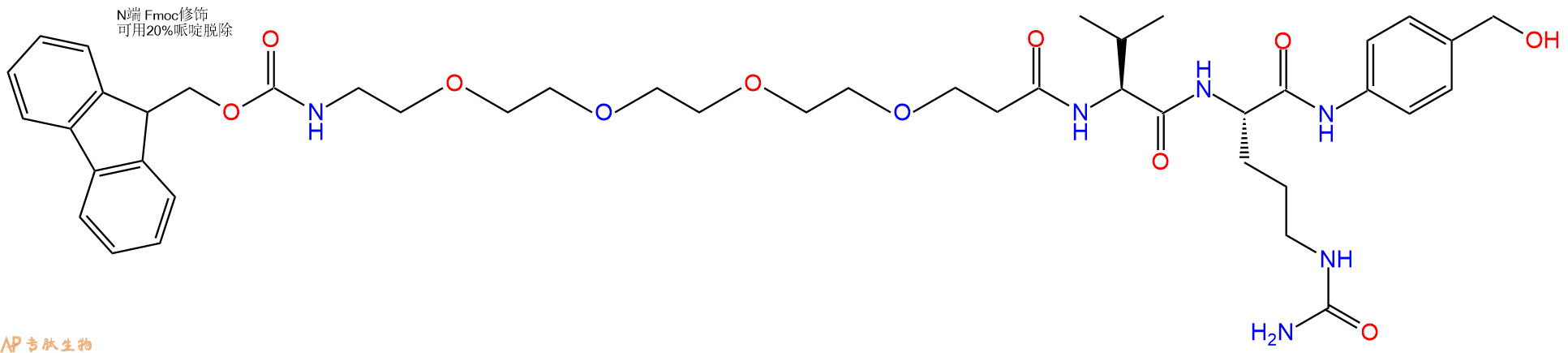 專(zhuān)肽生物產(chǎn)品Fmoc-PEG4-Val-Cit-PAB-OH2055024-58-1