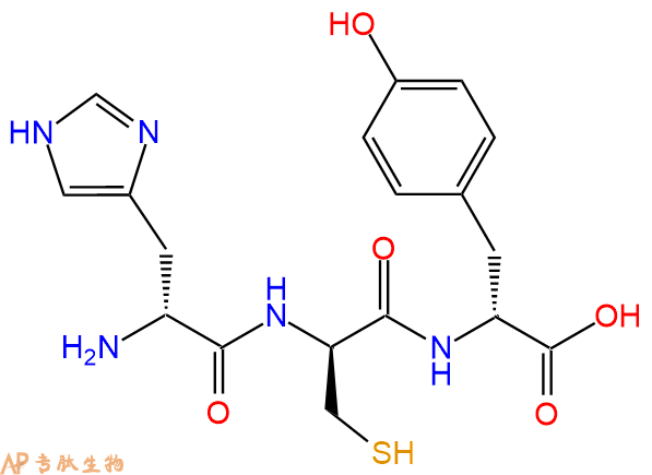 專肽生物產(chǎn)品H2N-DHis-DCys-DTyr-OH