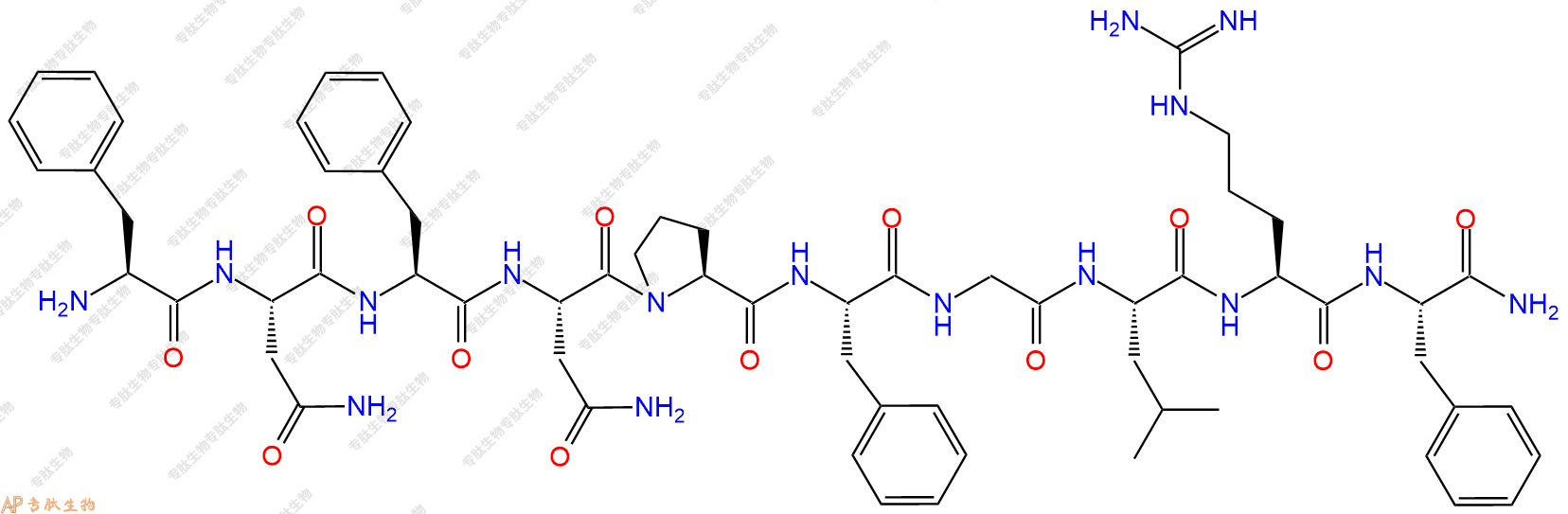 專肽生物產(chǎn)品吻素Kisspeptin-10, Kiss2 (fish, frog)1111070-93-9