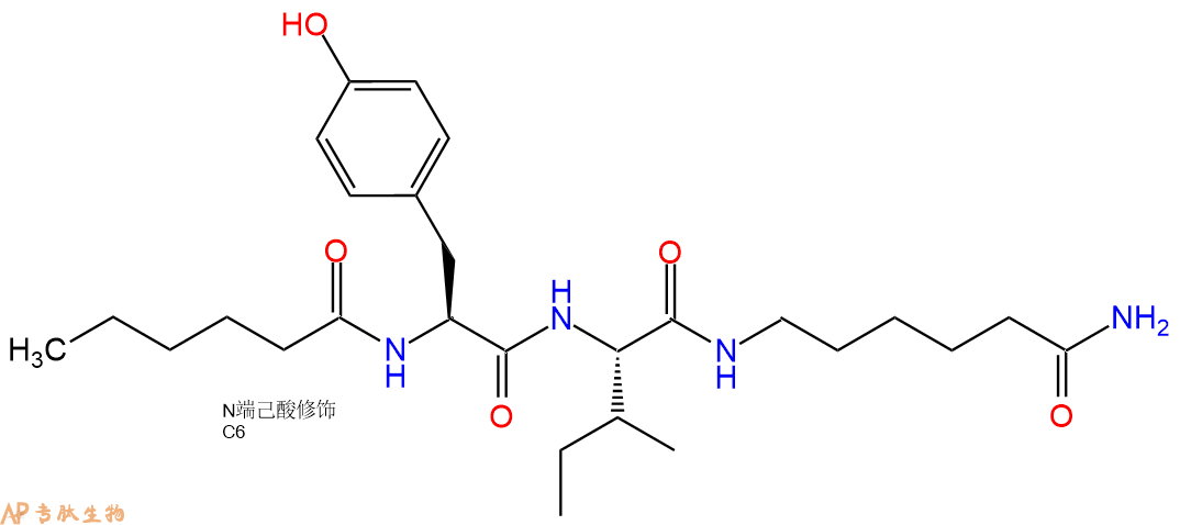 專肽生物產(chǎn)品Hexa-Tyr-Ile-Ahx-NH2