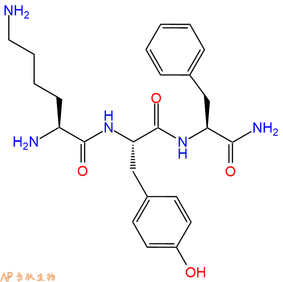 專肽生物產(chǎn)品H2N-Lys-Tyr-Phe-NH2