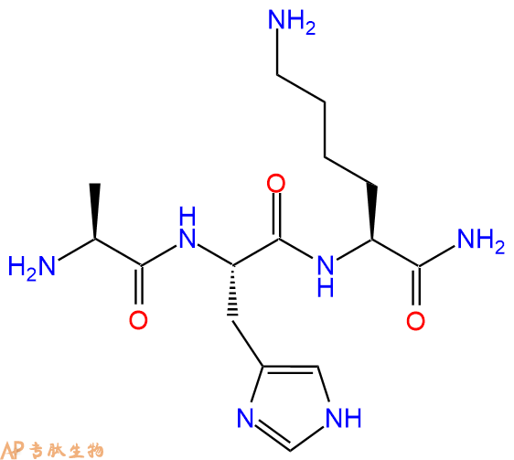 專肽生物產品H2N-Ala-His-Lys-NH2