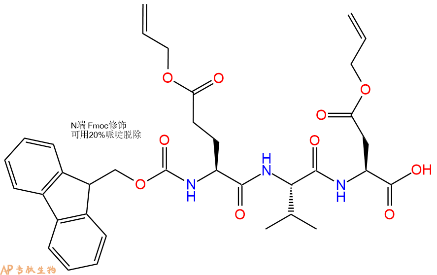 專肽生物產(chǎn)品Fmoc-Glu(OAll)-Val-Asp(OAllyl)-OH