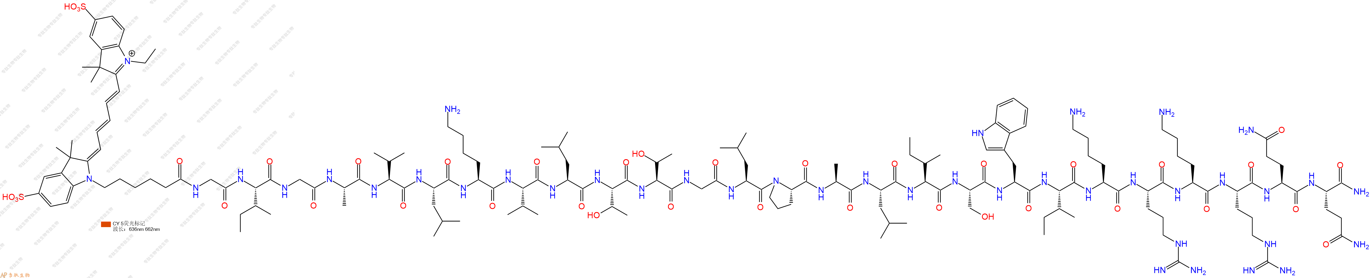 專肽生物產(chǎn)品CY5-Melittin