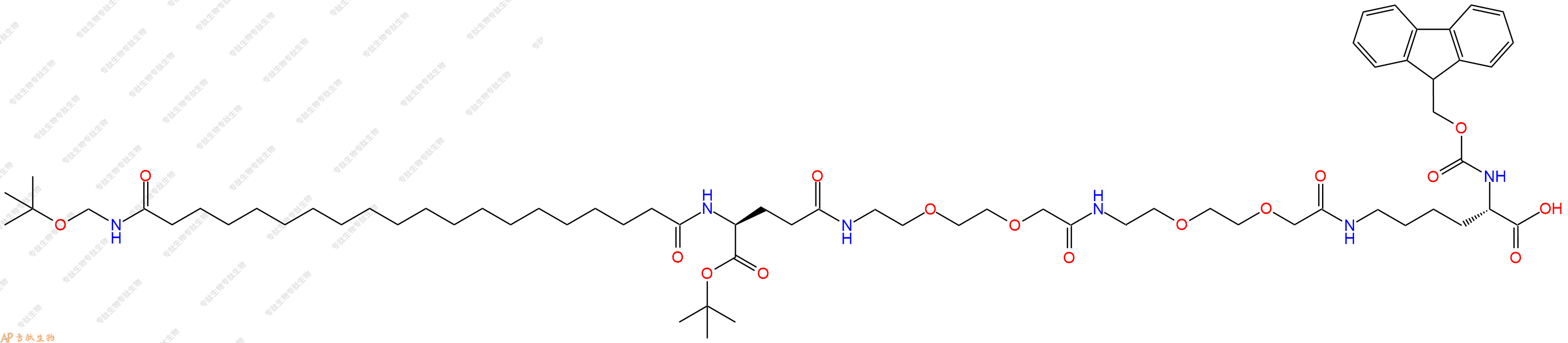 專肽生物產(chǎn)品Fmoc-L-Lys[C20-OtBu-Glu(OtBu)-AEEA-AEEA]-OH2915356-76-0