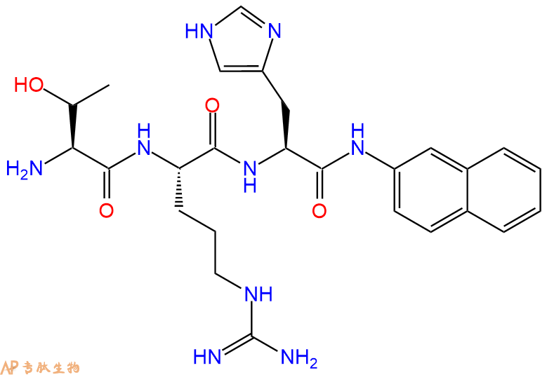 專肽生物產(chǎn)品H2N-Thr-Arg-His-βNA 
