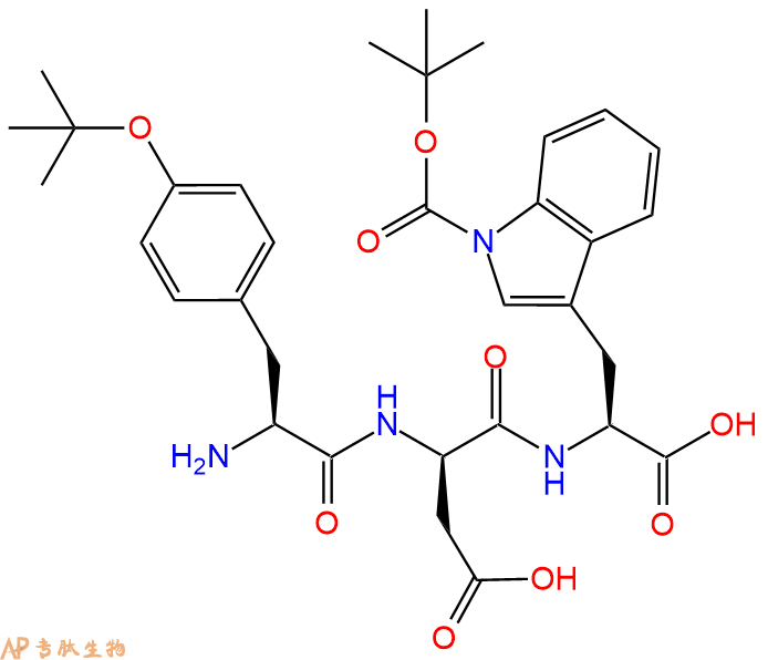 專肽生物產(chǎn)品H2N-Tyr(tBu)-DAsp-Trp(Boc)-OH