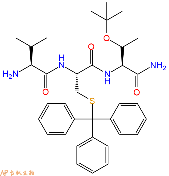 專肽生物產(chǎn)品H2N-Val-Cys(Trt)-Thr(tBu)-CONH2