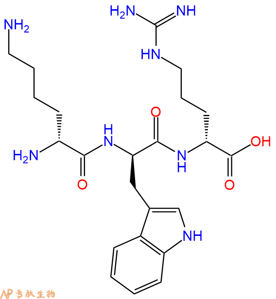 專肽生物產(chǎn)品H2N-DLys-DTrp-DArg-OH